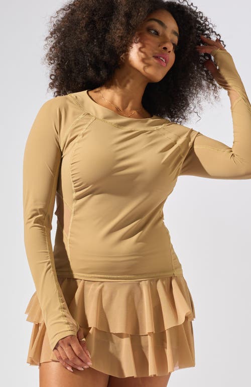 Bobbe Active Her Majesty Long Sleeve Top In Brown