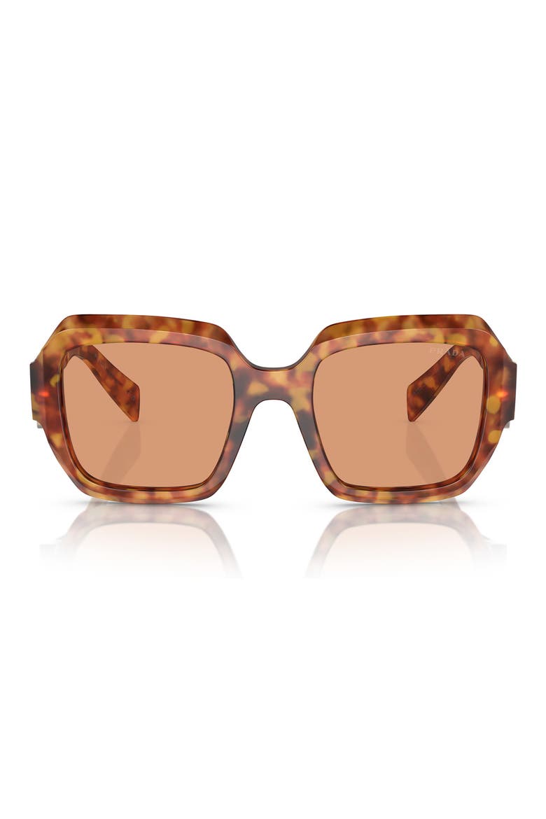 53mm Irregular Sunglasses, Main, color, ORANGE
