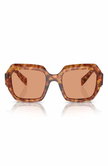 Prada 53mm Irregular Sunglasses