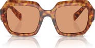Prada 53mm Irregular Sunglasses