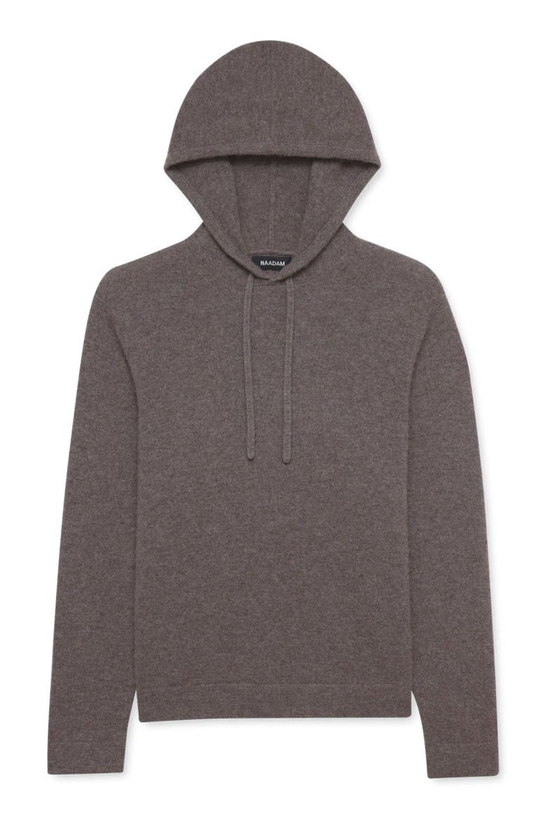 Signature Cashmere Hoodie, Alternate, color, Cacao