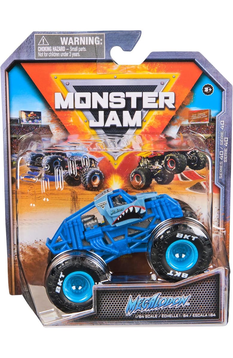 Grave Digger Mini Megalodon Die Cast Vehicle, Main, color, Light Blue