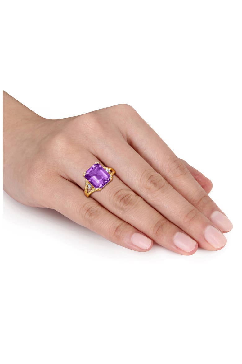 Amethyst & White Topaz Statement Ring, Alternate, color, PURPLE