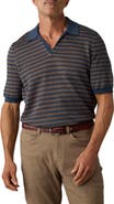 Faherty Stripe Linen Sweater Polo
