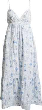 BP. Ruffle Hem Cotton Maxi Dress