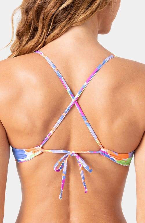 Roxy California Dreamin' Reversible Triangle Bikini Top In Multi