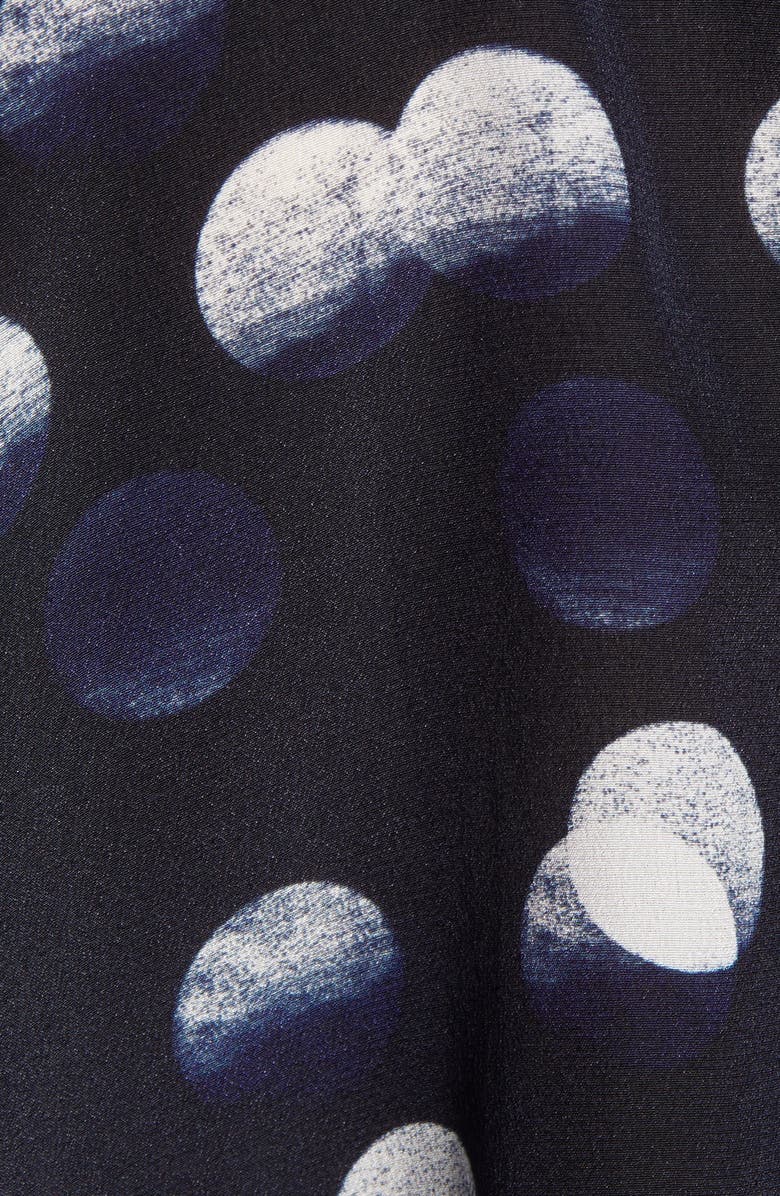 Zadig & Voltaire Touch Dots Tie Neck Silk Shirt, Alternate, color,