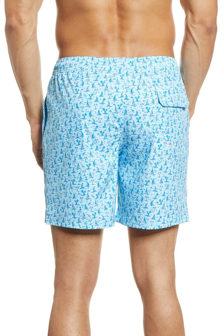Chappy Swim Trunks, Alternate, color, SEA SPLASH