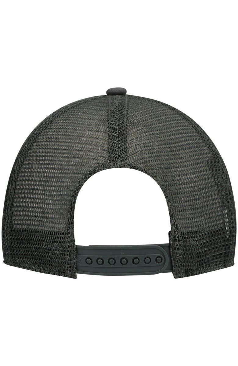 '47 Men's '47 Charcoal Baltimore Ravens Trawler Clean Up Trucker Snapback Hat, Alternate, color,