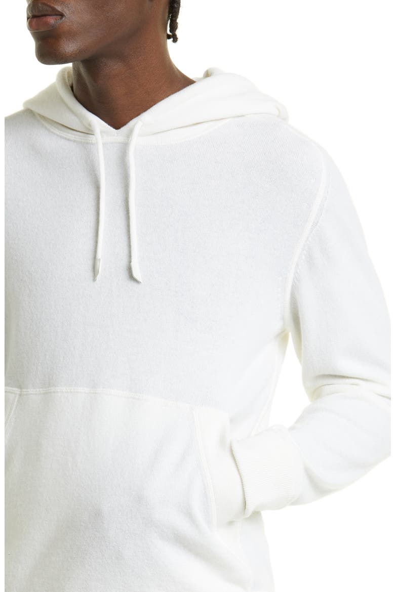 Oasi Cashmere Hoodie, Alternate, color, WHITE