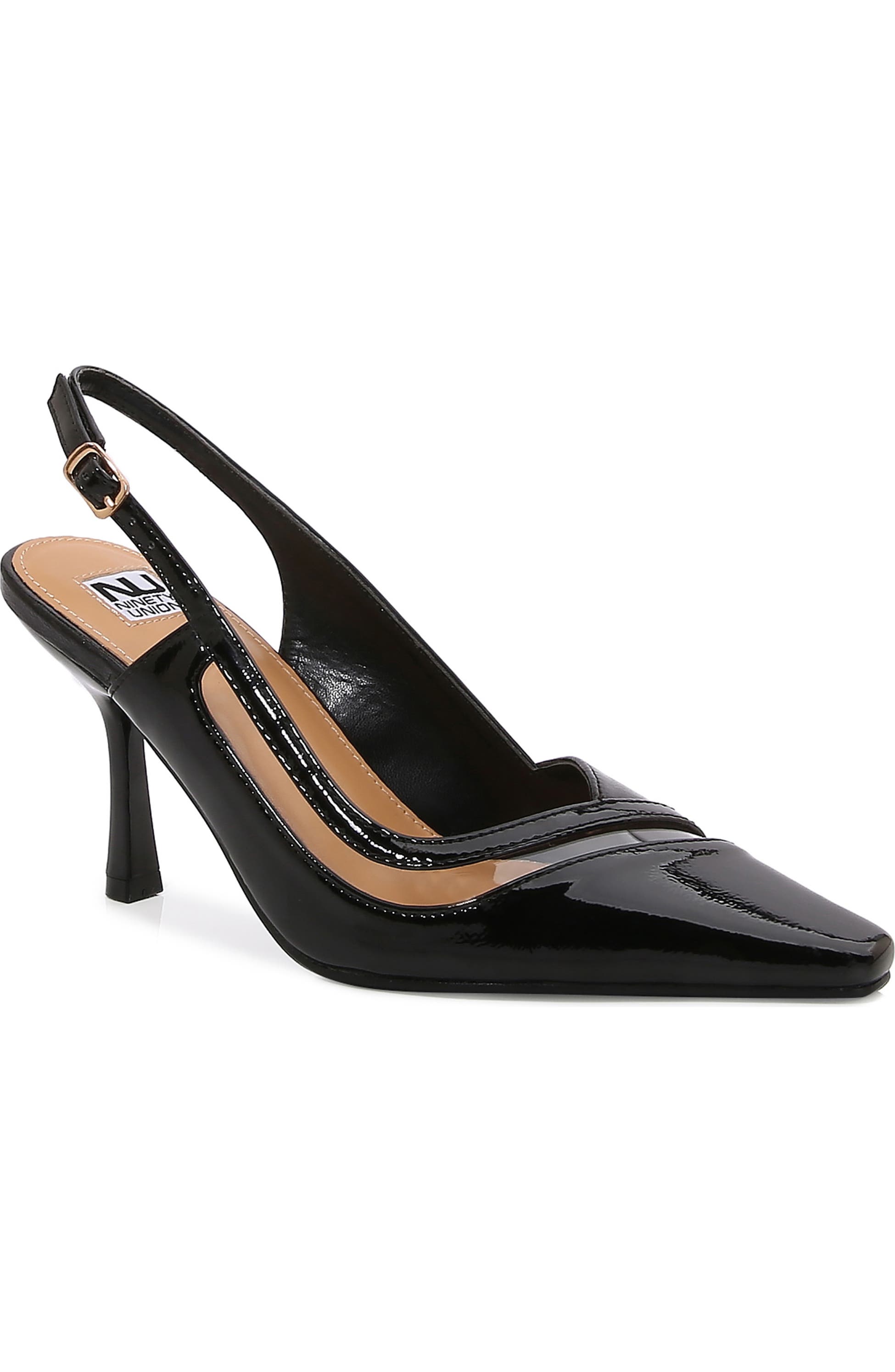 NINETY UNION Color Block Slingback, Main, color, Black