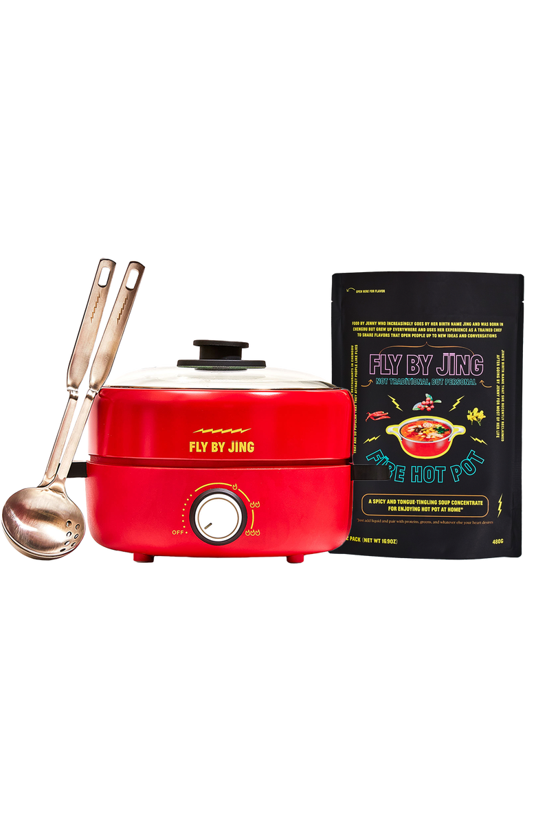 Fly by Jing Hot Pot Starter Set, Alternate, color, Red / Black