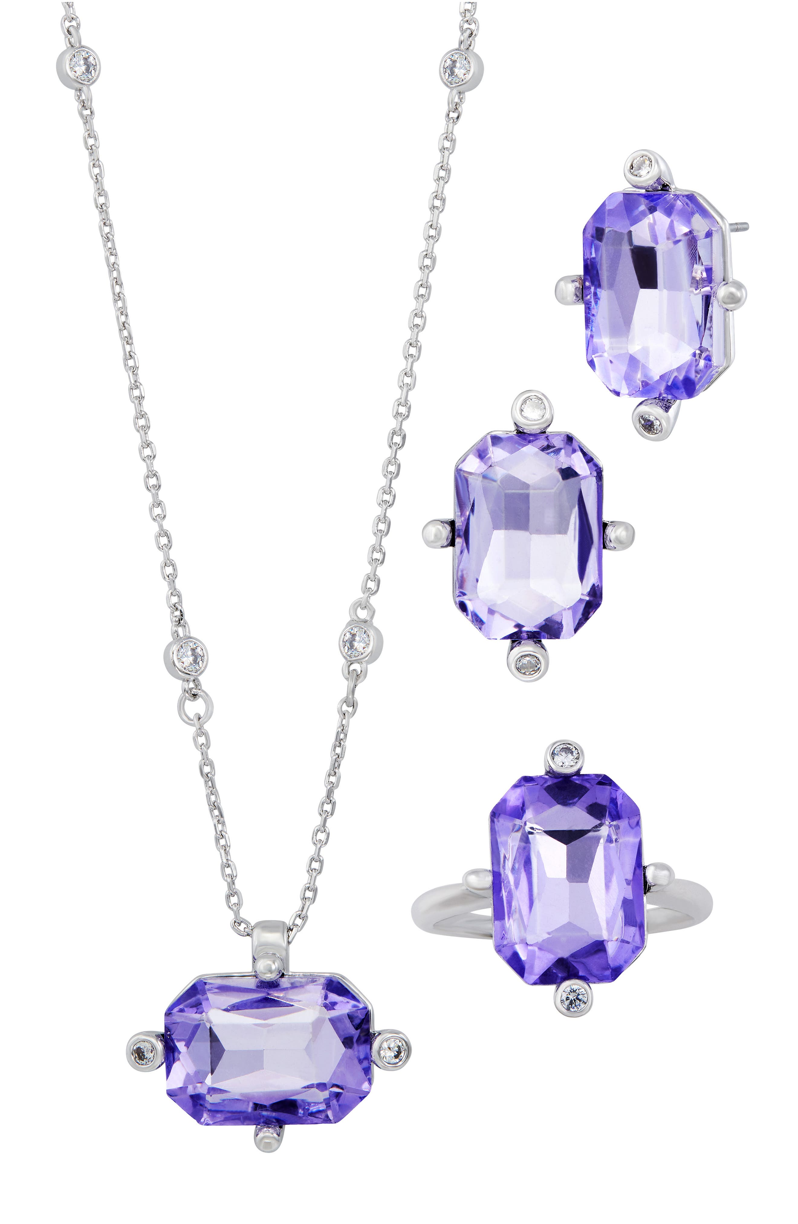 4-Piece Crystal Jewelry Set
