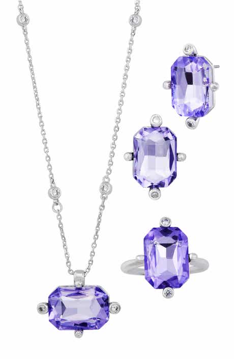 4-Piece Crystal Jewelry Set