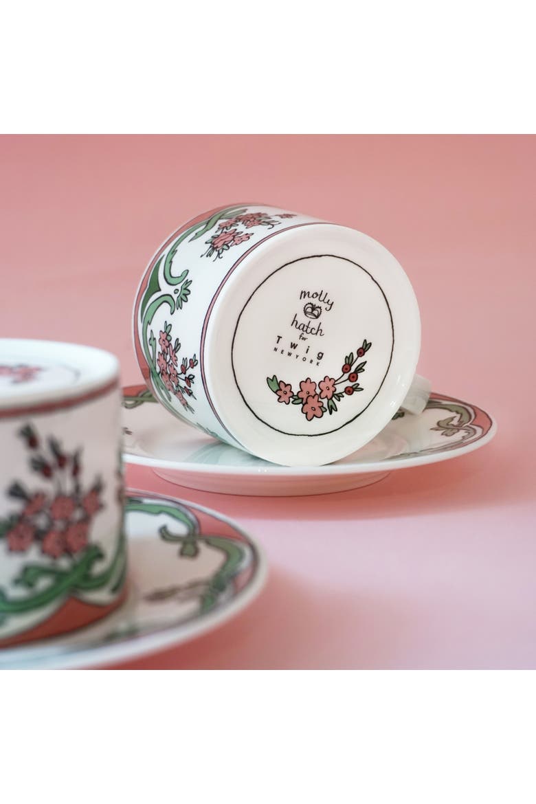 Always Marie Cup & Saucer, Alternate, color, Multi