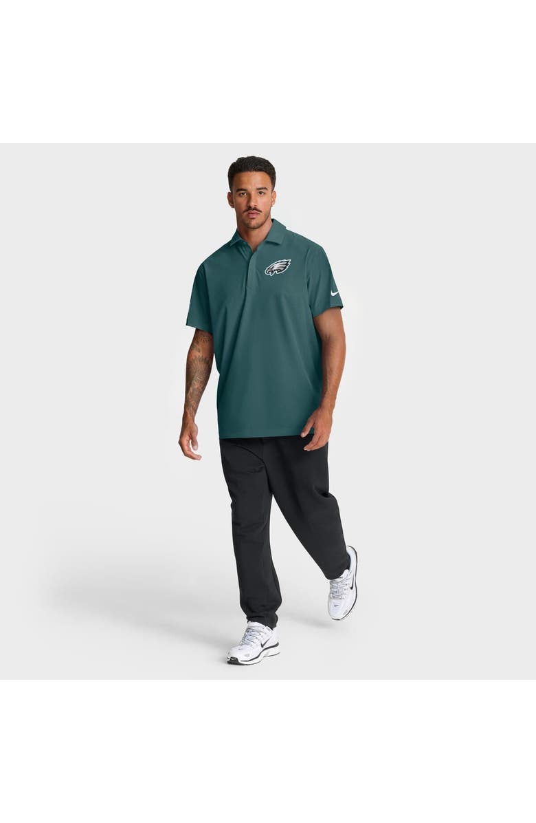Nike Men's Nike Midnight Green Philadelphia Eagles Sideline City Pride Woven Performance Polo, Alternate, color, Green