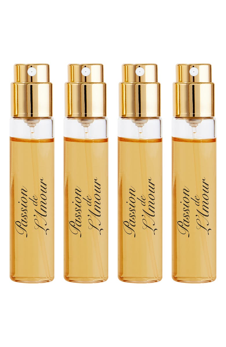 House of Sillage Passion de L'Amour Parfum 4-Pack Travel Sprays, Main, color, 