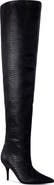 AZALEA WANG Halina Snakeskin Embossed Thigh High Boot