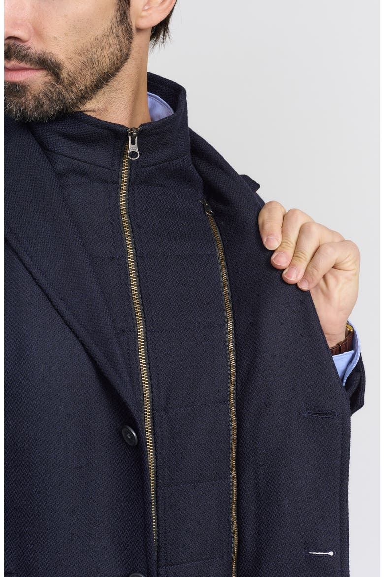 Regular Fit Wool & Cashmere Hybrid Sport Coat, Alternate, color, NAVY
