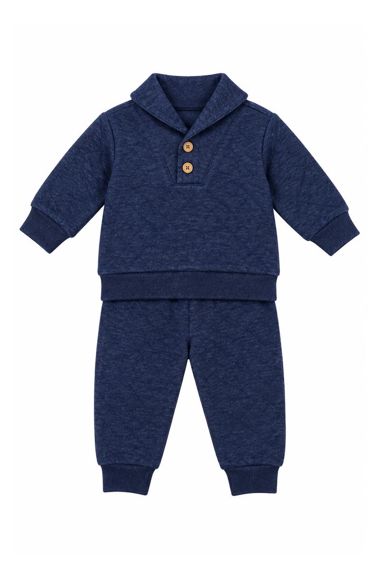Kids' Quilted Fleece Pullover & Joggers Set, Main, color, BLUE