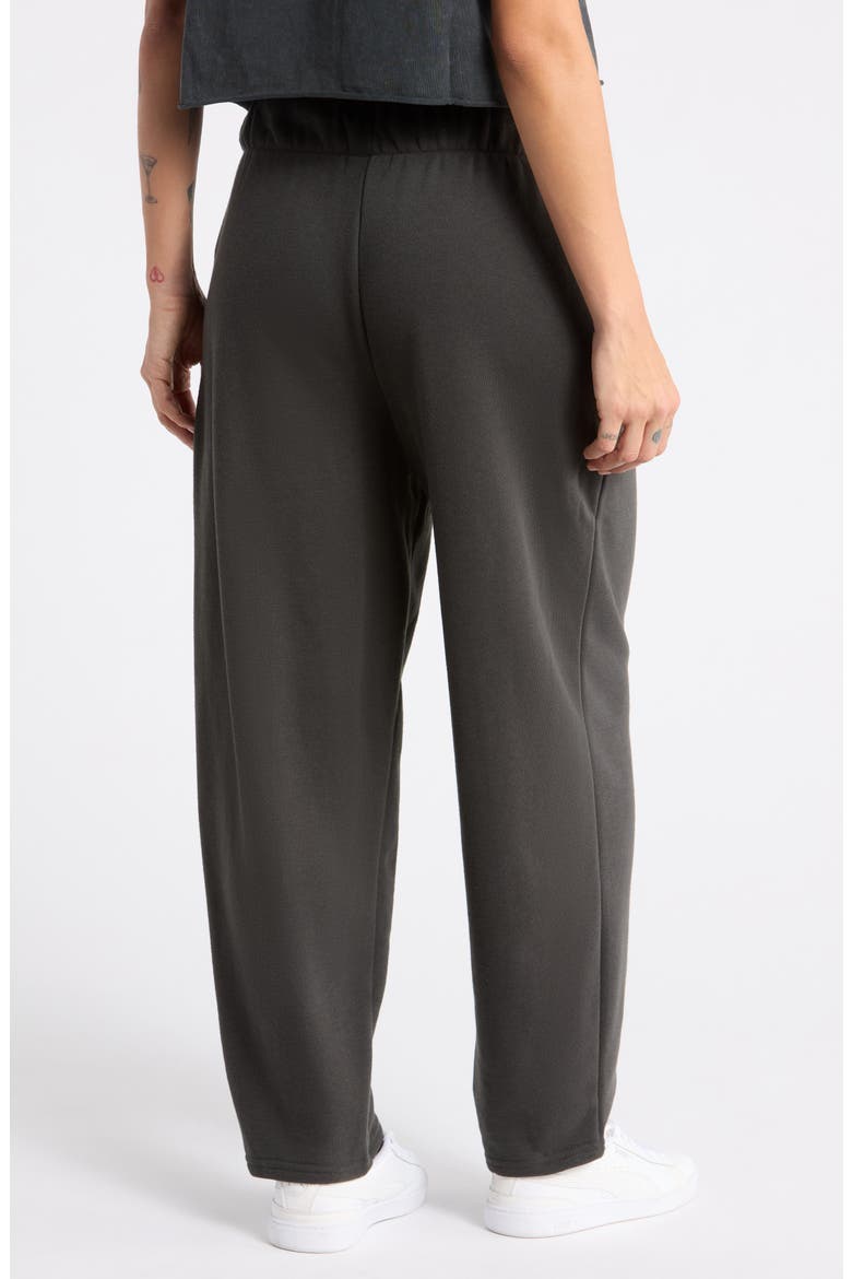 Lindy Ankle Barrel Leg Sweatpants, Alternate, color, PIRATE BLACK