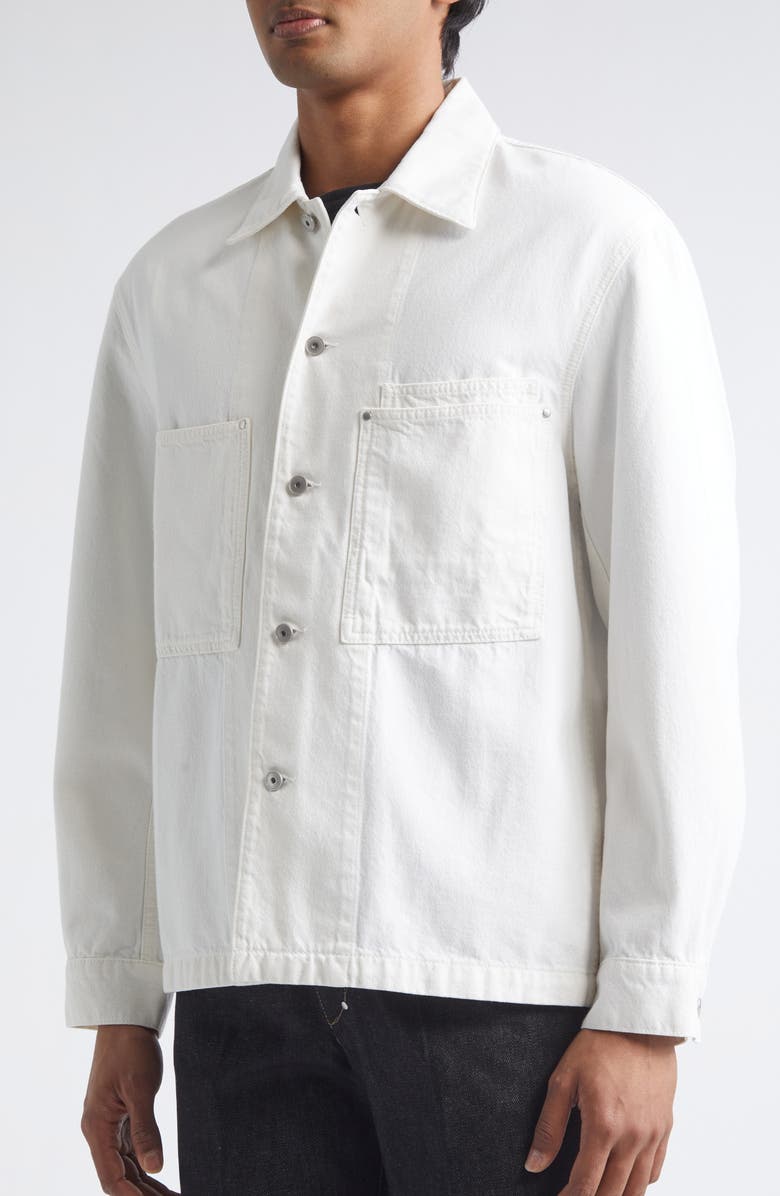 Lemaire Workwear Overshirt, Alternate, color, Milk