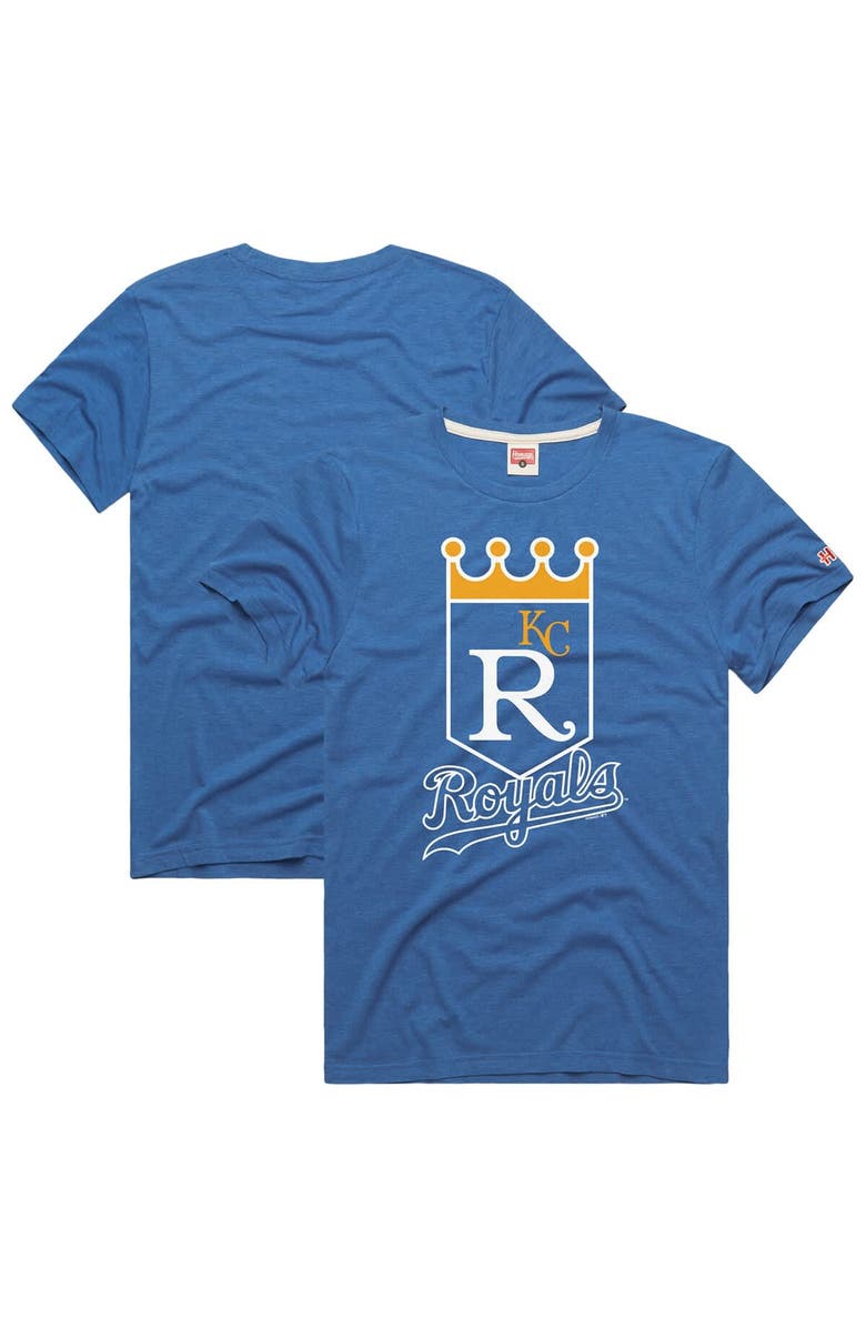 Homage Men's Homage  Royal Kansas City Royals Hyper Local Tri-Blend T-Shirt, Main, color, 