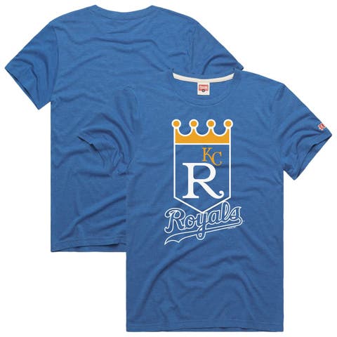 Men's Homage  Royal Kansas City Royals Hyper Local Tri-Blend T-Shirt