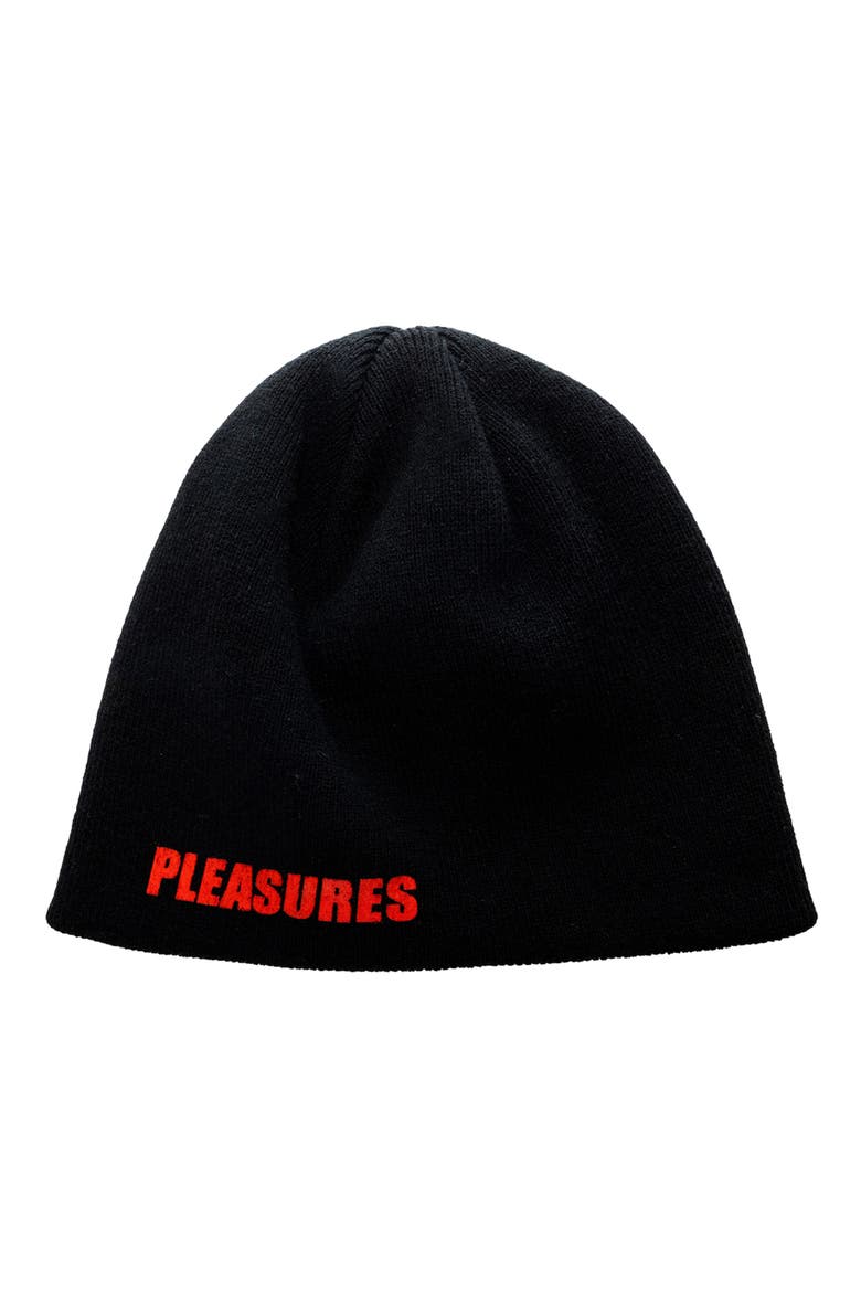 X Zero Skateboards Single Skully Beanie, Alternate, color, BLACK