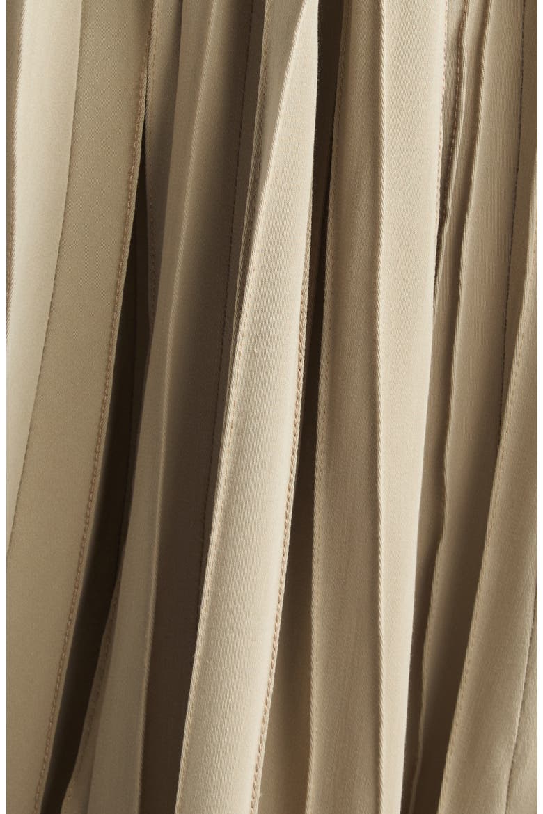 Pleated Wool Blend Maxi Skirt, Alternate, color, BEIGE WOOL