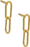 Adornia Water Resistant Paperclip Chain Drop Earrings