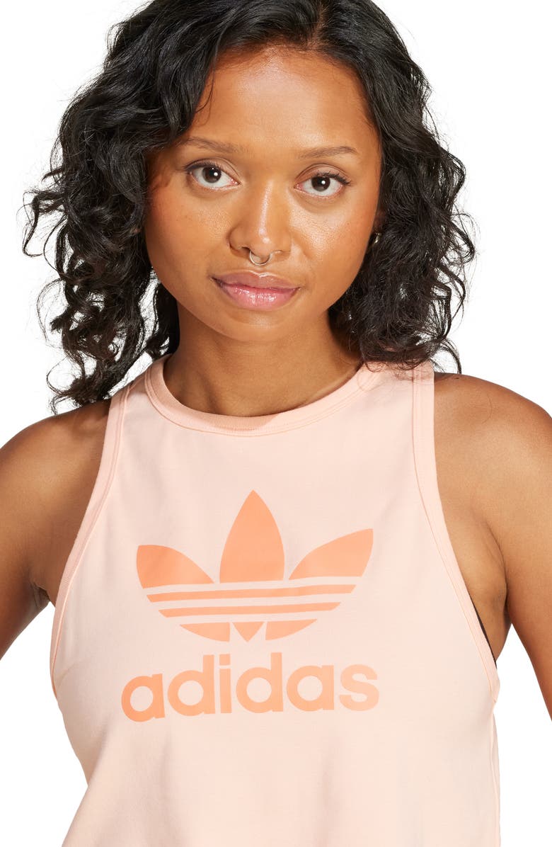 adidas Originals Trefoil Graphic Crop Tank, Alternate, color, 