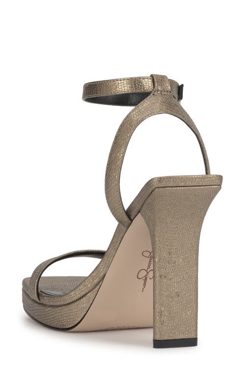 Jessica Simpson Adonia Ankle Strap Platform Sandal In Gray