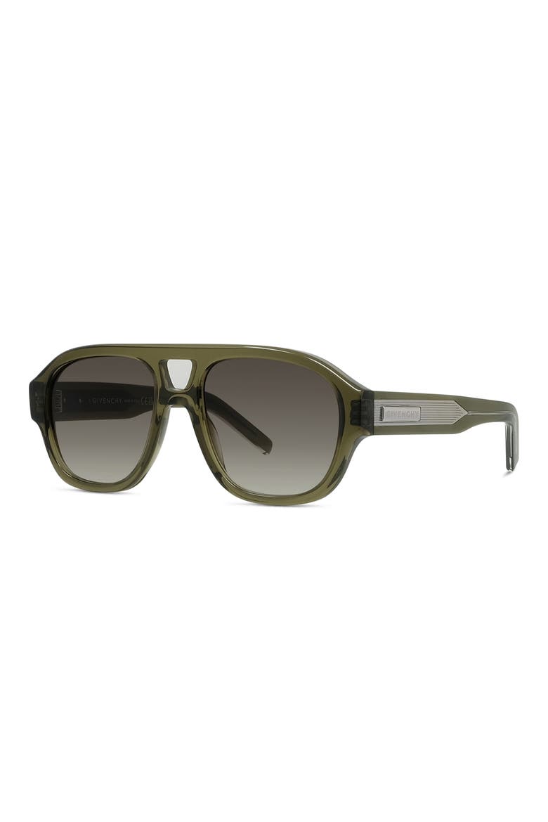 Day 55mm Gradient Pilot Sunglasses, Alternate, color, LIGHT GREEN / GRADIENT GREEN