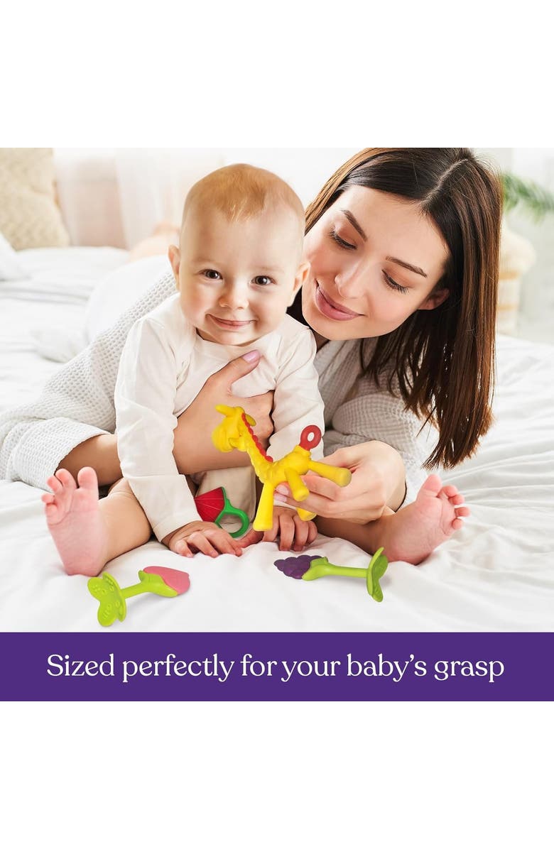 Sperric Silicone Baby Teethers Freezer Safe Gift Set, 5-Piece, Alternate, color, Multicolor