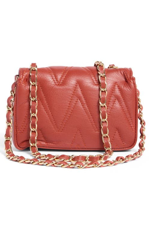 Valentino By Mario Valentino Chu Chu Diamond Quilt Crossbody Bag In Brown