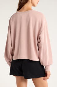 Zella Go Easy French Terry Crewneck Sweatshirt