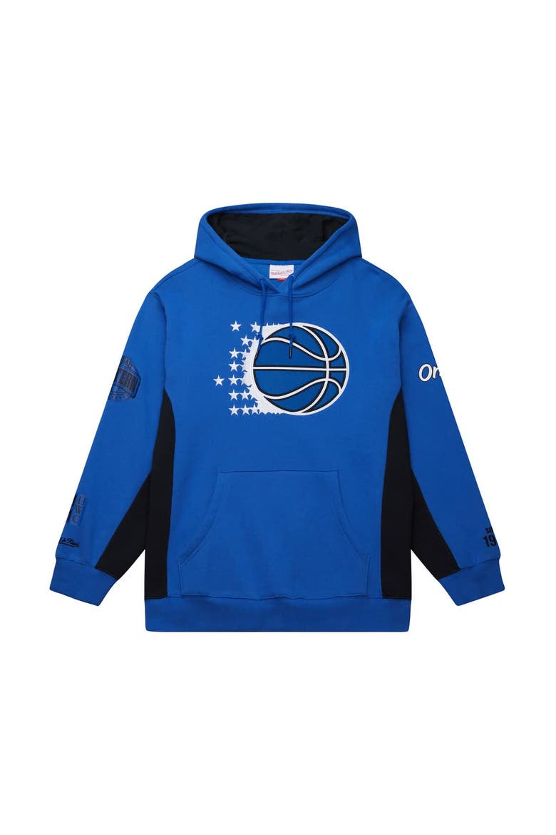 Men's Mitchell & Ness Blue Orlando Magic Hardwood Classics Team Origins Fleece Pullover Hoodie, Alternate, color, Blue