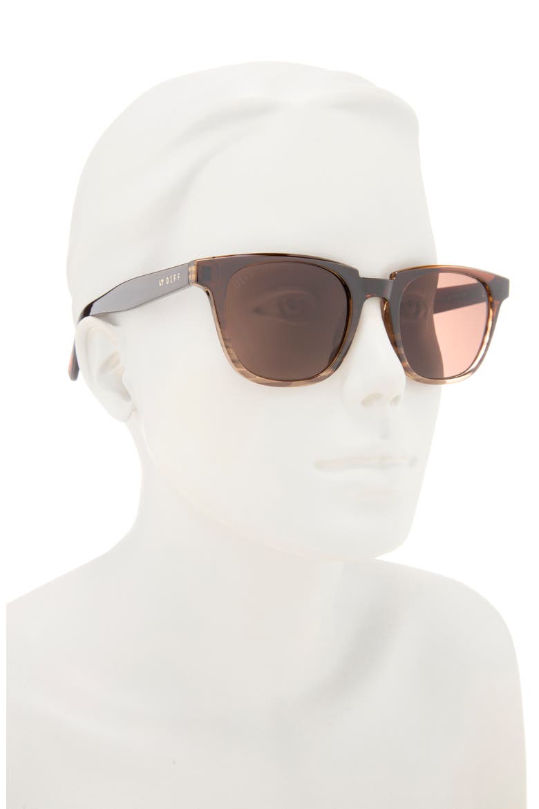 Grayson 52mm Square Sunglasses, Alternate, color, MOCHA GRADIENT/ BROWN