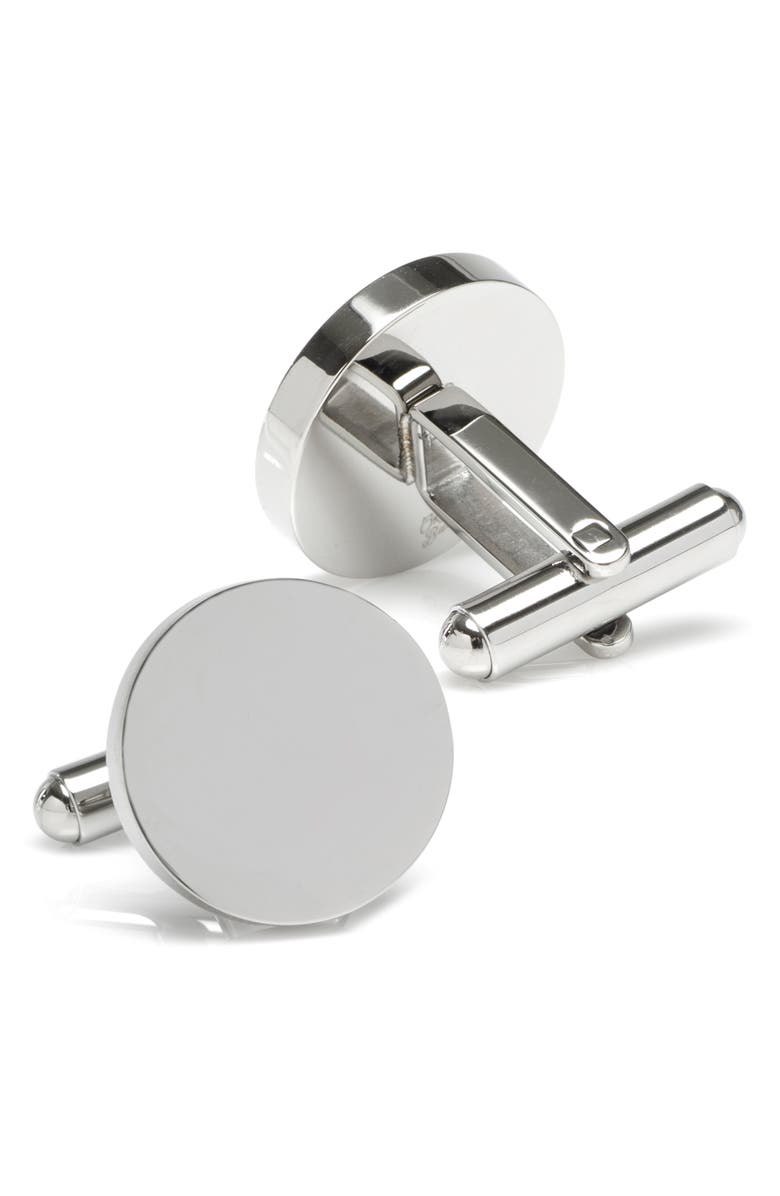 Cufflinks, Inc. Round Infinity Engravable Stainless Steel Cuff Links, Alternate, color, 