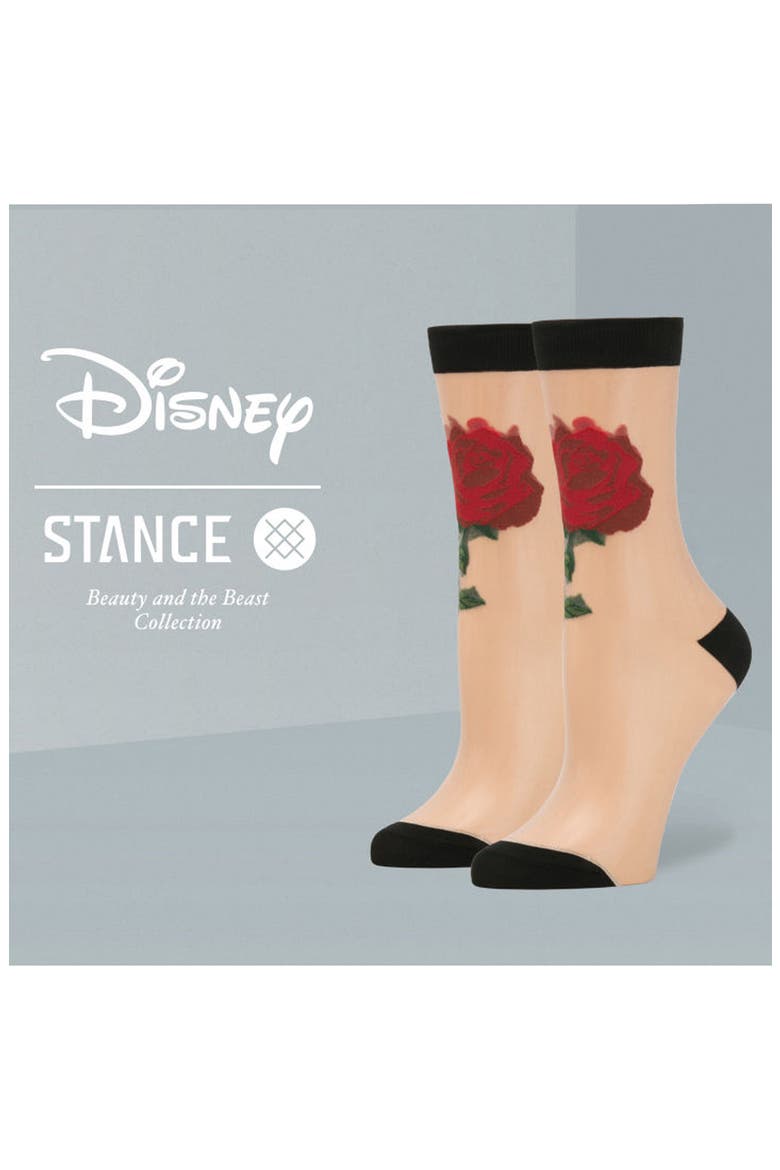 x Disney® Beauty and the Beast The Rose Socks, Alternate, color, MULTI