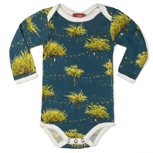 Milkbarn Long Sleeve One Piece In Blue