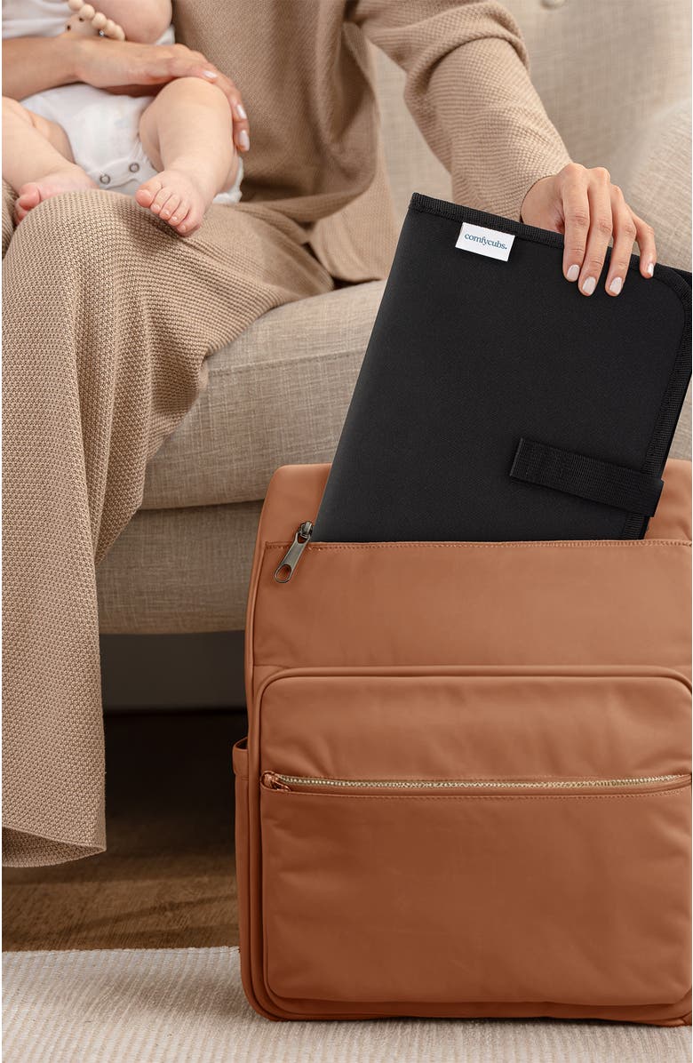 Comfy Cubs Compact Changing Pad, Alternate, color, Solid Black