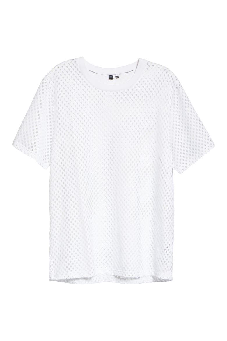 Mesh Tee, Alternate, color, WHITE