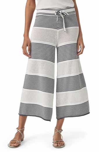 Splendid Ronnie Stripe Cotton Crop Sweater Knit Pants