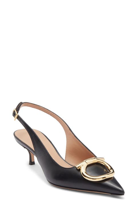 シューズ・サンダルその他 FERRAGAMO Woman Pumps Black 01F884 762434 003 FERRAGAMO - Eva patent leather pumps black - The Corner
