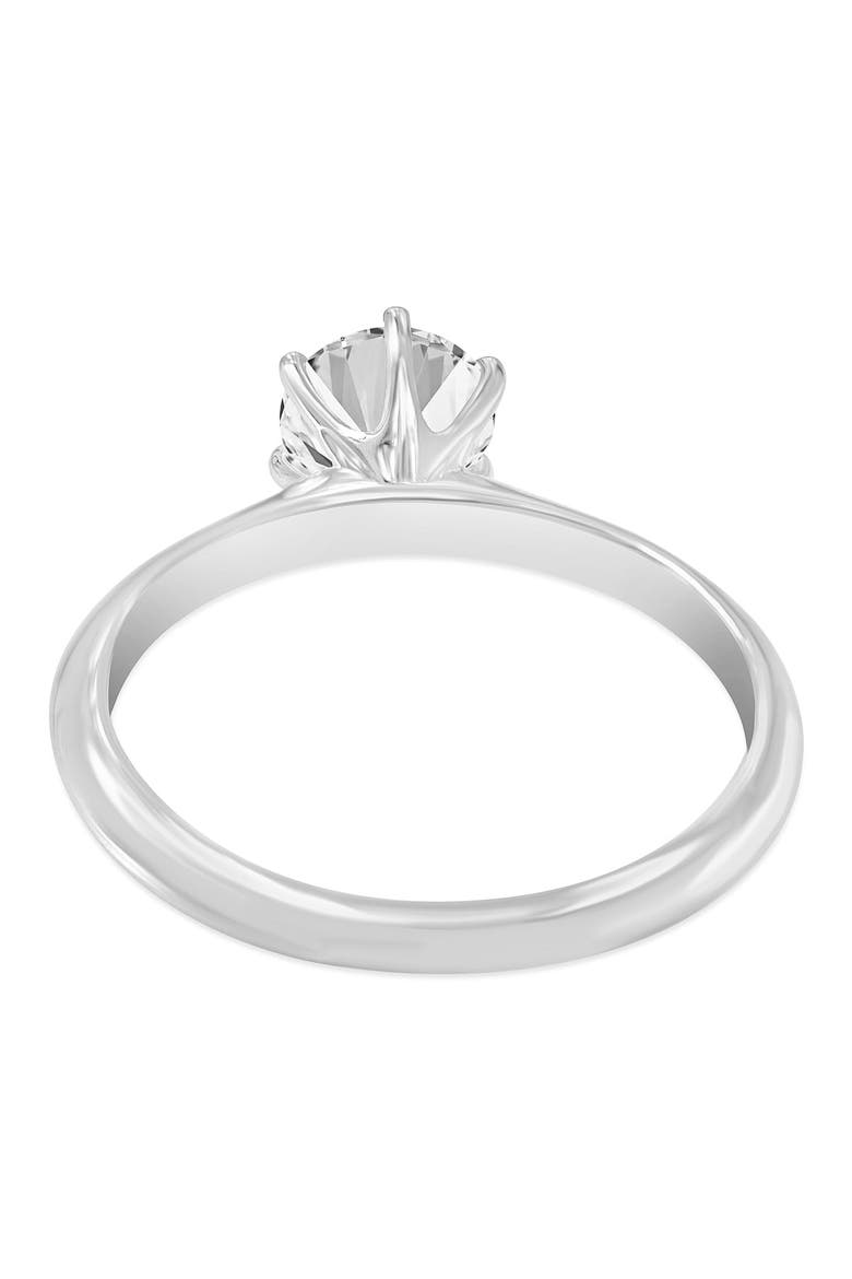 Anea 14K Gold Round Cut Lab Grown Solitaire Diamond Engagement Ring - 1 Ct, Alternate, color, 14K White Gold