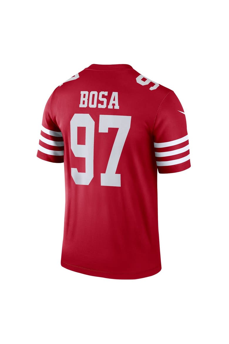 Men's Nike Nick Bosa Scarlet San Francisco 49ers Legend Jersey, Alternate, color, Scarlet