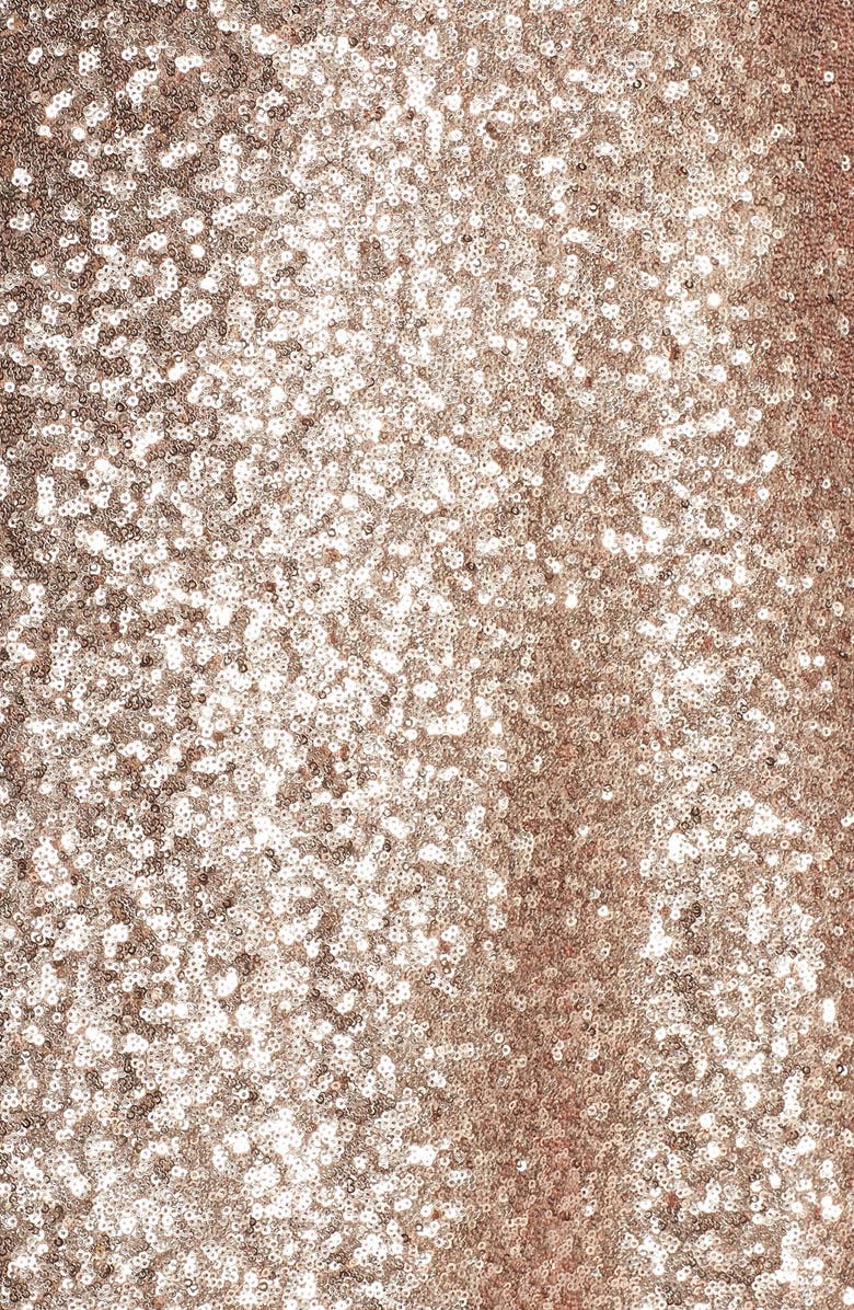 Jenny Yoo Jules Sequin Blouson Gown with Detachable Back Cowl, Alternate, color, 