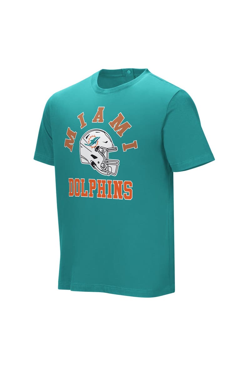 Men's  Aqua Miami Dolphins Field Goal Assisted T-Shirt, Alternate, color, Aqua